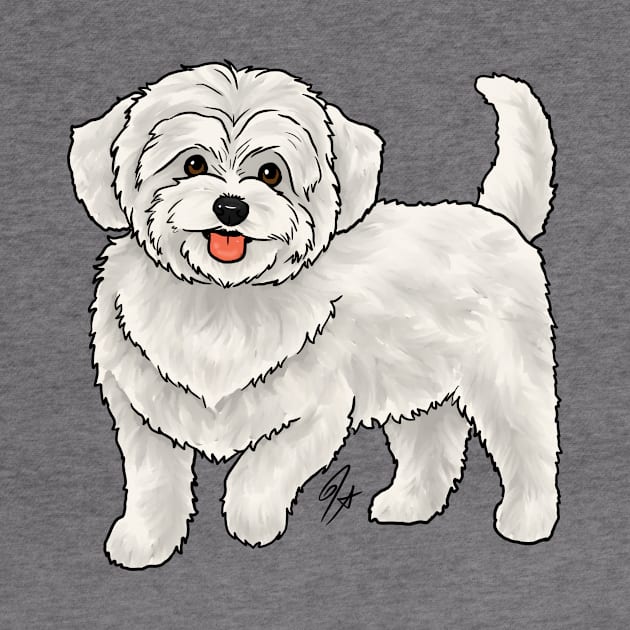 Dog - Maltipoo - White by Jen's Dogs Custom Gifts and Designs